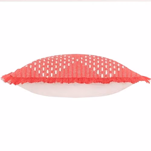 Riva Home Kadie Pink Graphic Square Indoor/Outdoor Feather Filled Cushion, W/D/H: 45 x 45 x 45 cm – 2