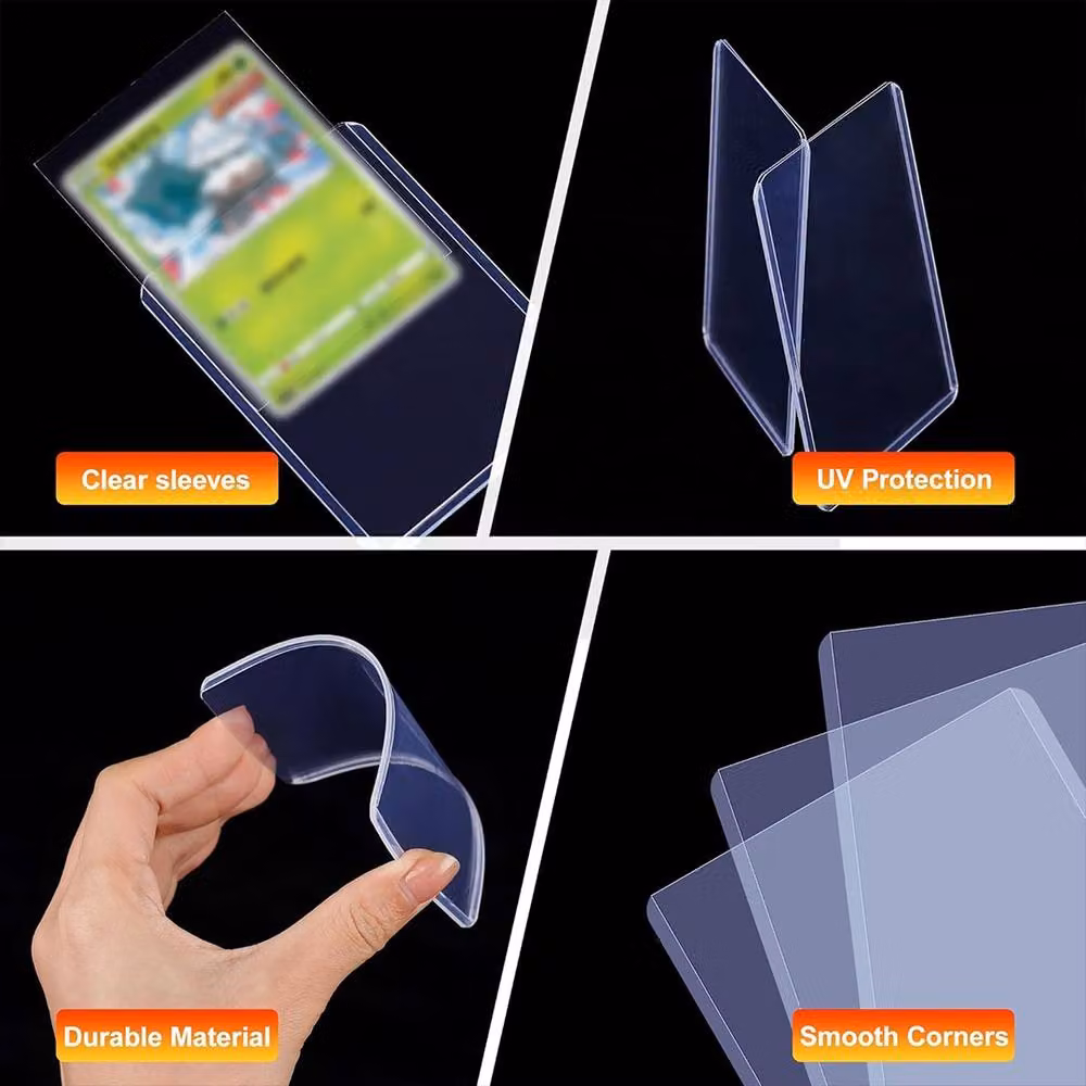 Ventryn 100-Pack Clear Plastic Card Holder Toploaders, 7.62 x 10.16 cm – 4