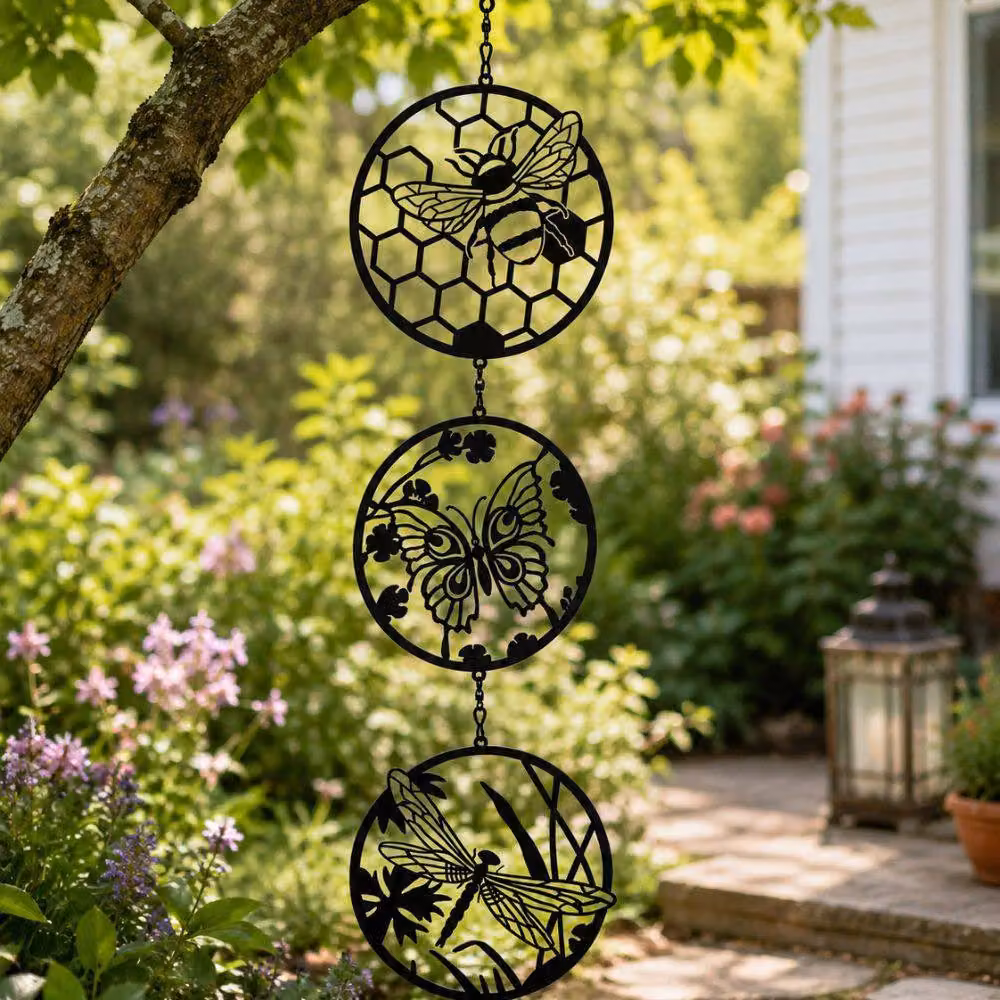 Marco Paul Wings Hanging Garden Tree Decoration in Black Metal – 4