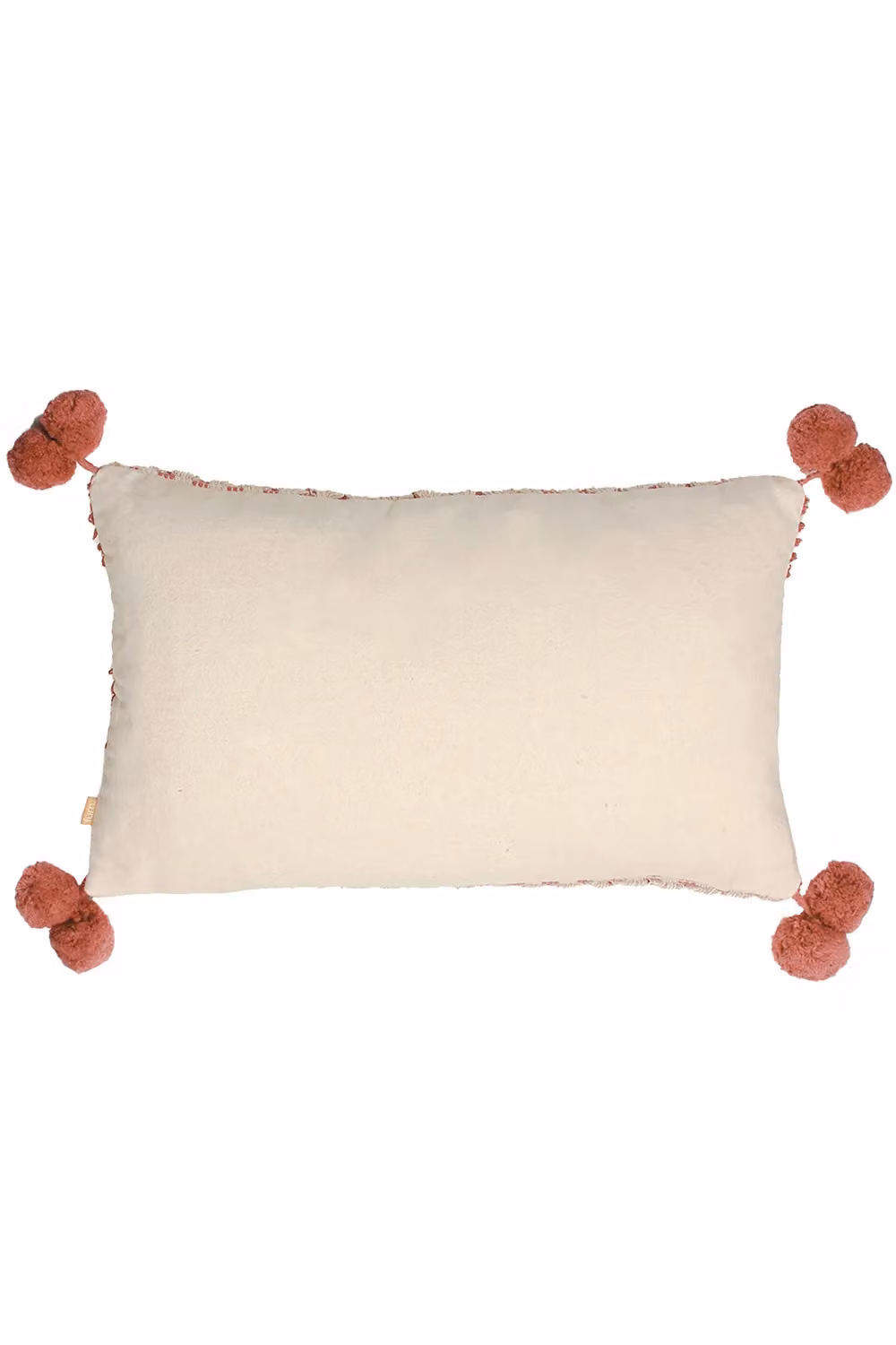 Furn Ayaan Red Woven Cotton Boho Rectangular Cushion with Removable Cover W/H: 30 x 50 cm – 2
