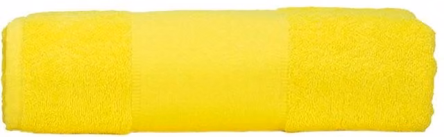 ARTG Personalised Embroidered Cotton Terry Hand Towel in Yellow