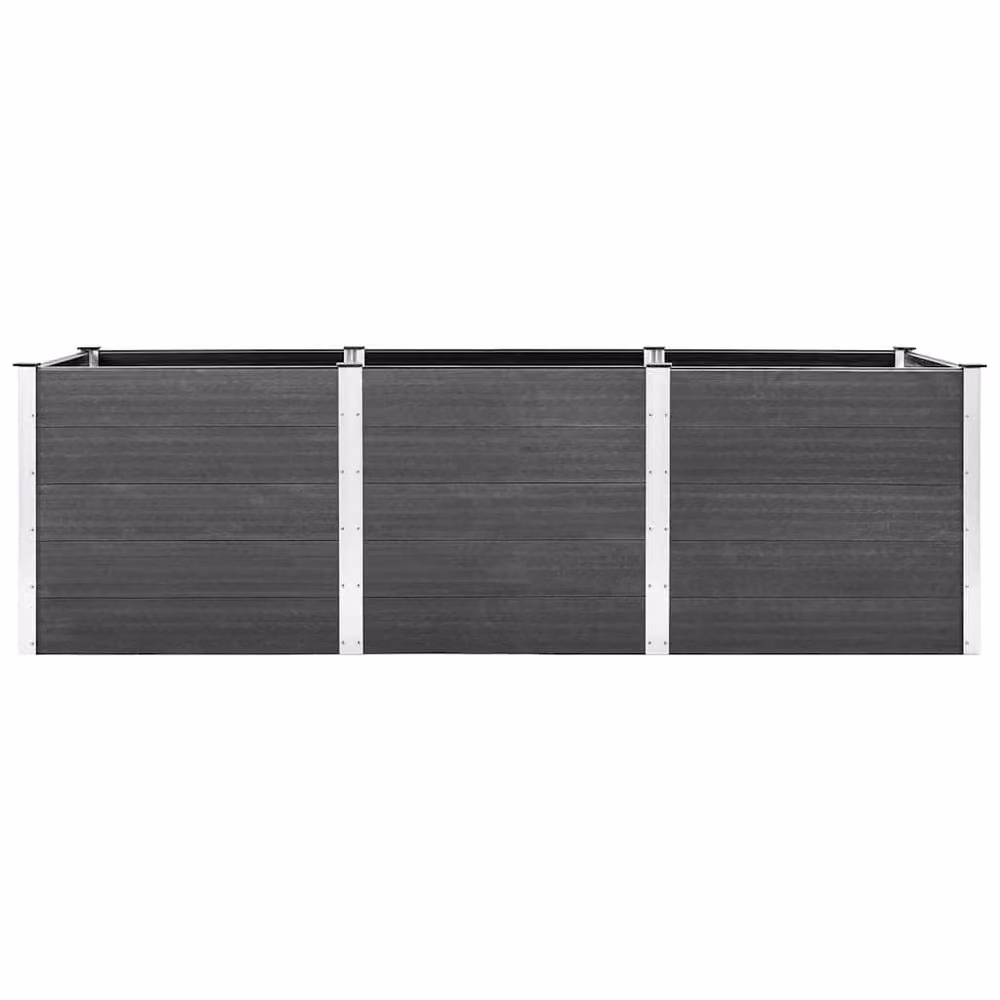 Berkfield Home Garden Grey WPC Raised Bed, W: 300 cm, D: 100 cm, H: 91 cm – 3