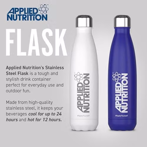 Applied Nutrition Stainless Steel Leakproof Flask, 500ml, Blue – 2