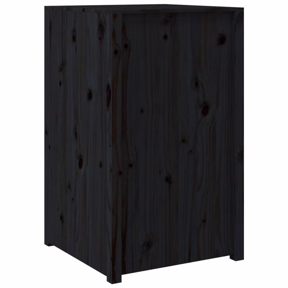 Berkfield Home Outdoor Kitchen Cabinet in Black Solid Pine Wood, W/D/H: 55 x 55 x 92 cm – 4
