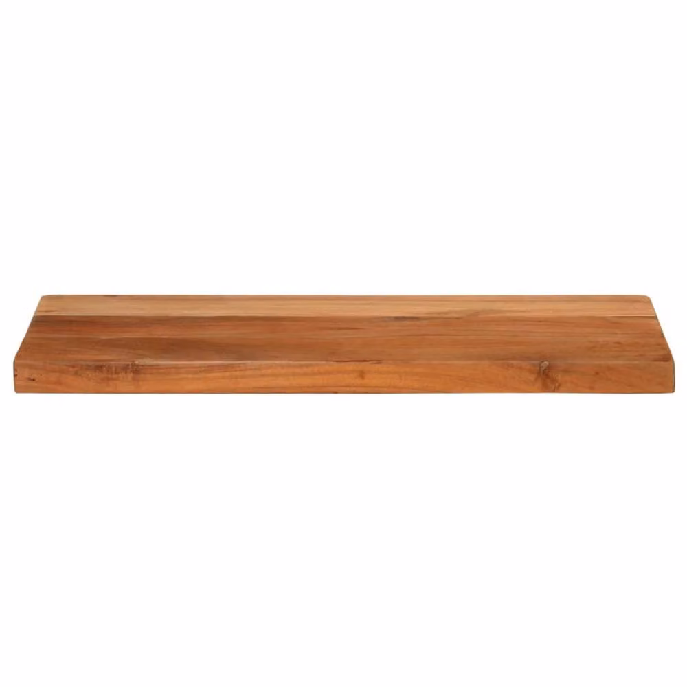 Berkfield Home Rectangular Solid Wood Acacia Table Top, Brown, W: 60 cm, D: 20 cm, H: 3.8 cm – 3