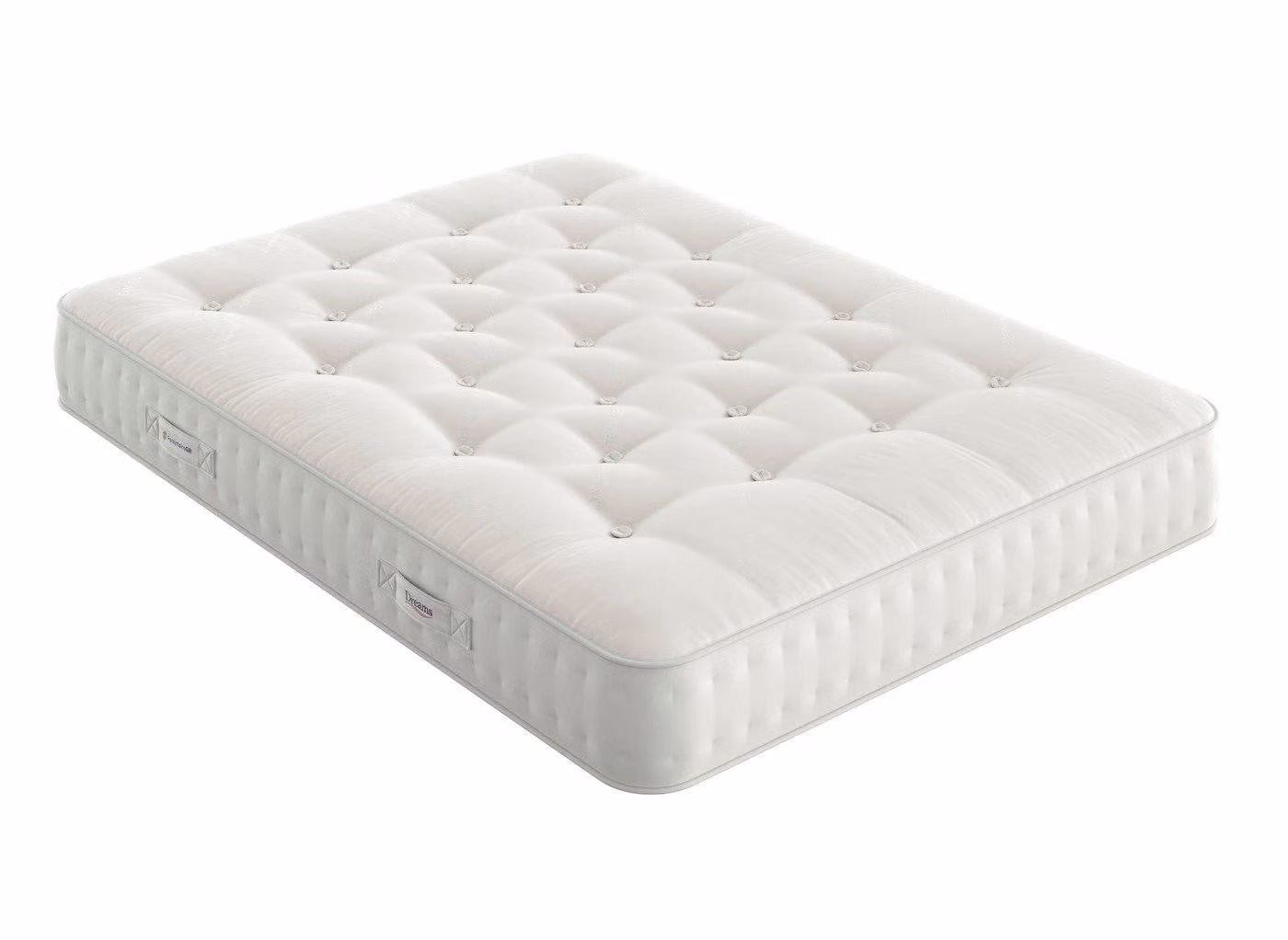 Dream Team Amersham Pocket Sprung Mattress, White, W: 140 cm, L: 200 cm