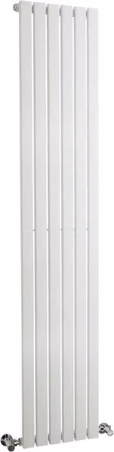 Balterley Lucia Square Vertical Single Panel Radiator, White, H 180 cm x W 35.4 cm