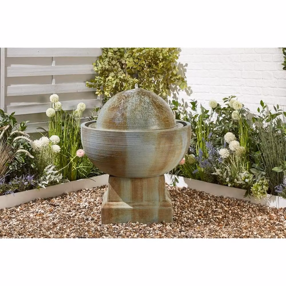 Altico Garden Products Ltd Treviso Spring Stone Tabletop Water Feature, Brown, W: 9.7 cm, D: 9.7 cm, H: 8.7 cm – 2