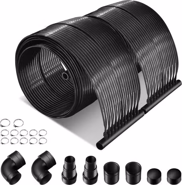Costway Solar Swimming Pool Heating System in Black