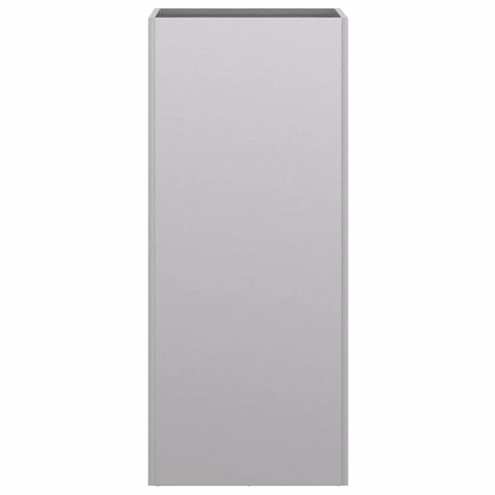 Berkfield Home Silver Galvanised Steel Planter Tub W/D/H: 32 x 29 x 75 cm – 3