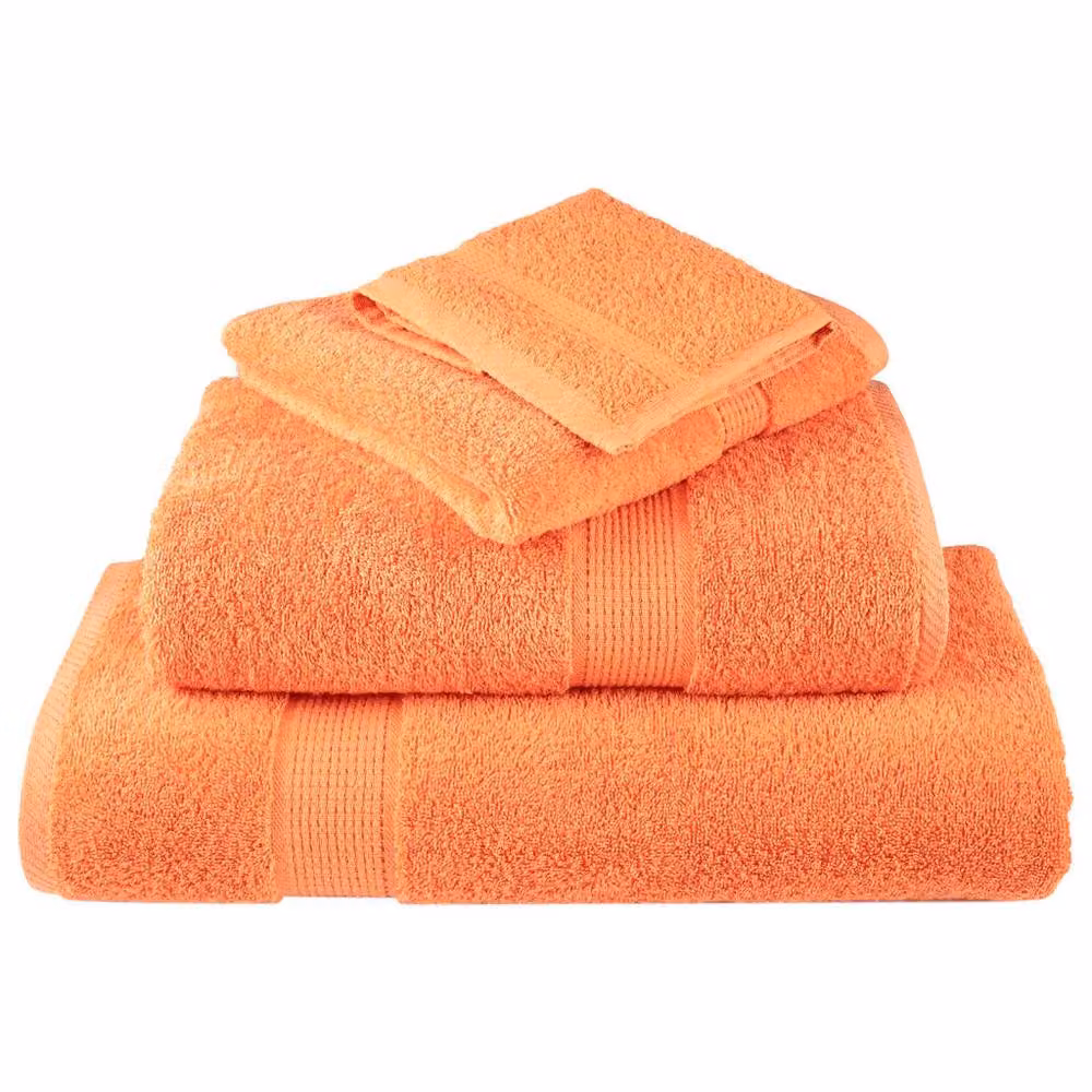 Berkfield Home SOLUND Premium Cotton Terry Towels, 10 Piece Set, Orange, W: 100 cm, L: 200 cm, 600 gsm – 2