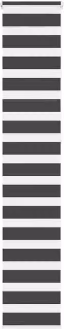 Berkfield Home Black Zebra Day and Night Blind with Polyester Fabric, W: 40 cm, H: 230 cm – 1