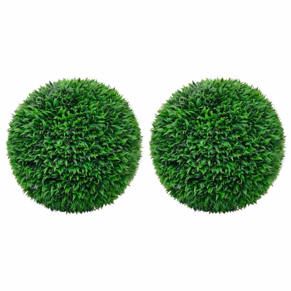 Berkfield Home Lush Artificial Boxwood Balls, 2 Pack, Green, Diameter: 55 cm – 2