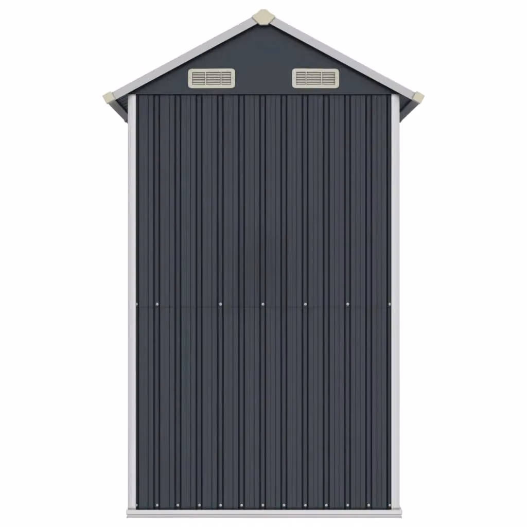 Berkfield Home Pent Garden Shed in Anthracite and Black Galvanised Steel, W/D/H: 192 x 152.5 x 237 cm – 3