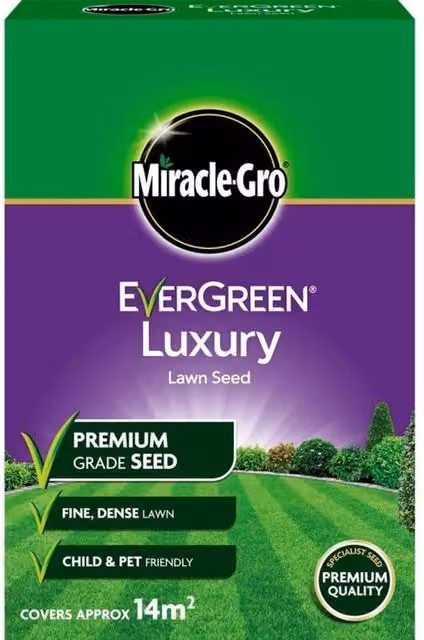 Miracle-Gro Luxury Ornamental Lawn Grass Seeds, 14 g – 1