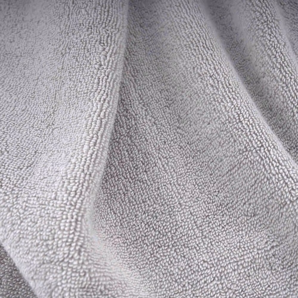 Bedable Plush Zero-Twist Cotton Towel Set in Grey – 2