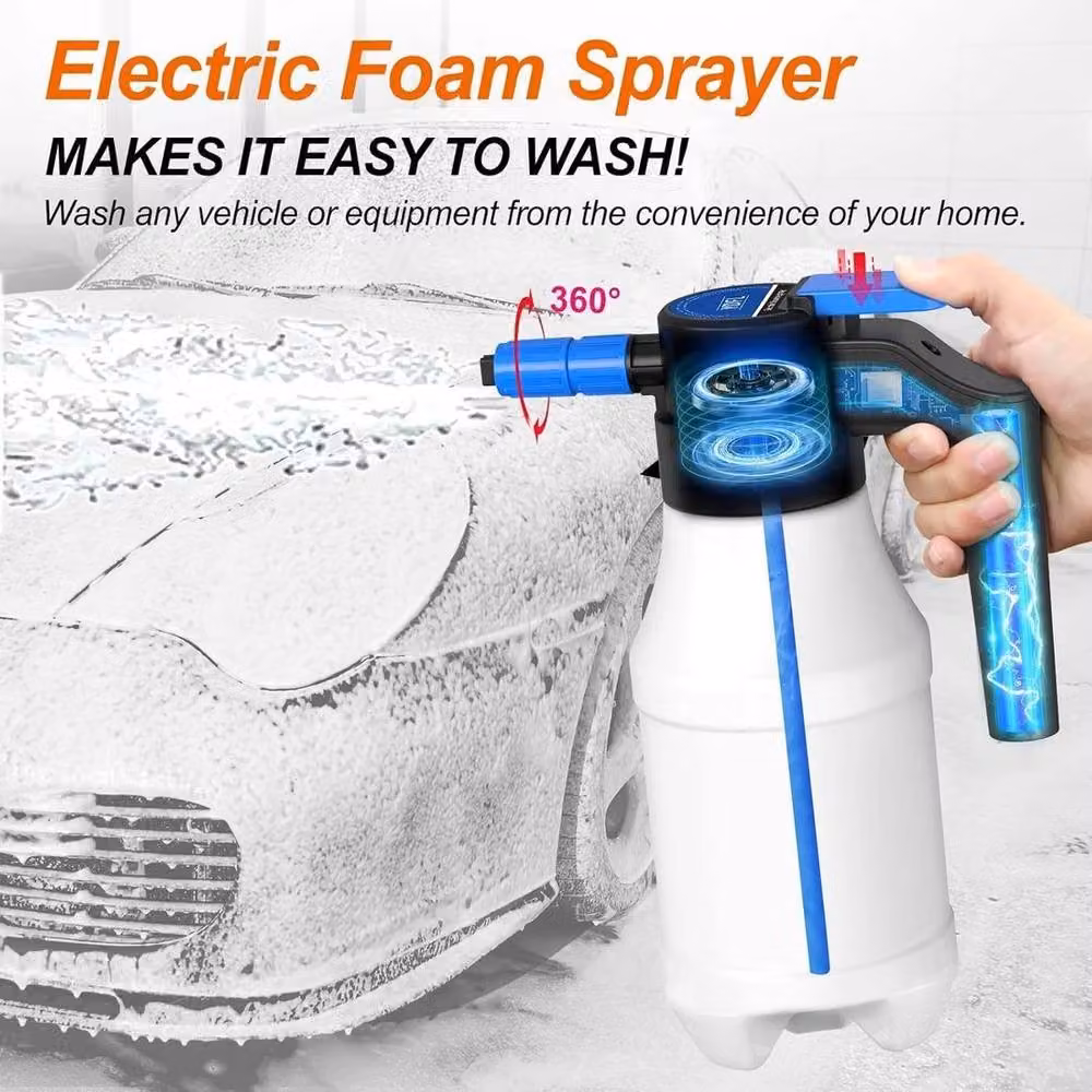 NESTLUNE Electric Car Foam Sprayer, 1.5 l, White – 4