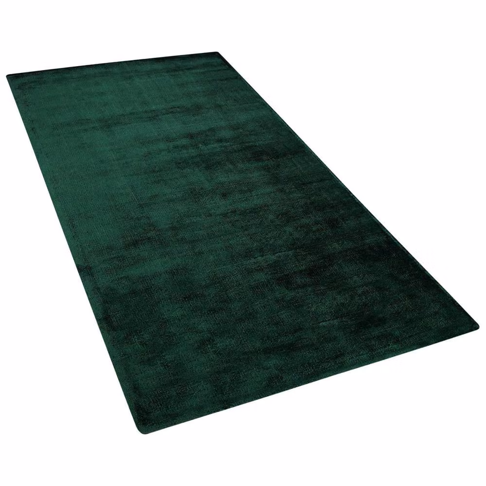 Wyld and Coco Green Hand-Tufted Viscose and Cotton Rectangular Rug, W: 80 cm, L: 150 cm – 3