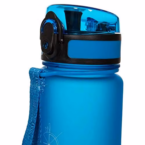 Trespass Flintlock BPA-Free Plastic Flip Sports Bottle in Blue – 3