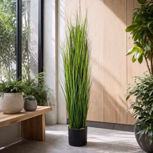 Leaf Design UK Green Artificial Grass Foliage Plant – 4