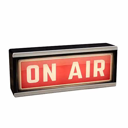 Echo Three LED On Air Light Up Sign in Red and White – 2