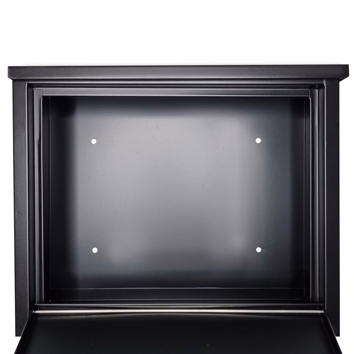 Black Wall Mounted Outdoor Letterbox with Cylinder Lock W/D/H: 31 x 27 x 11 cm – 3