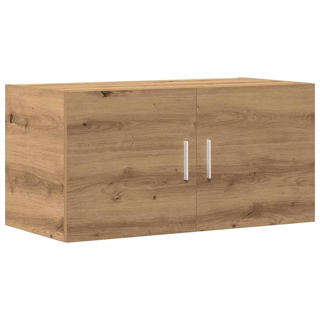 Berkfield Home Artisan Oak Wall Cabinet in Brown, W/D/H: 80 x 40 x 39 cm – 1
