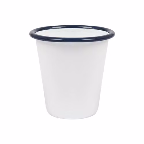Argon Tableware Blue and White Enamel Tumbler, 300ml – 1