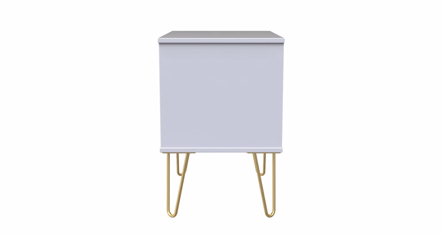 2 U Metro 2 Drawer Side Table in Dark Grey and Gold – 2