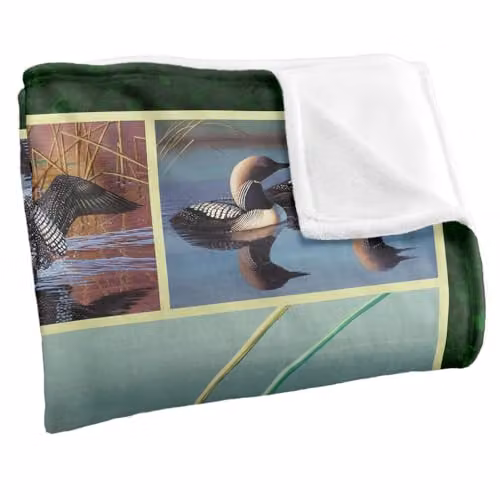 JQ Licensing CF-JP Loon Silky Touch Super Soft Fleece Throw Blanket, White, W/D/H: 152 x 127 cm – 2