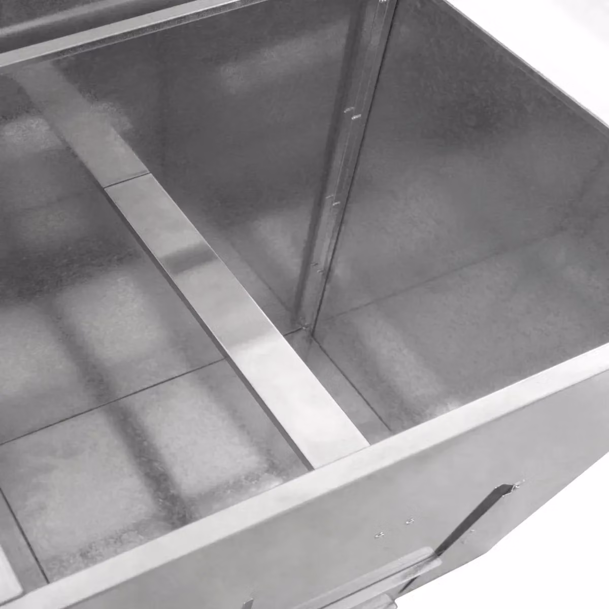 Monstershop Galvanised Steel Coal Bunker, Silver, 250kg Capacity – 3