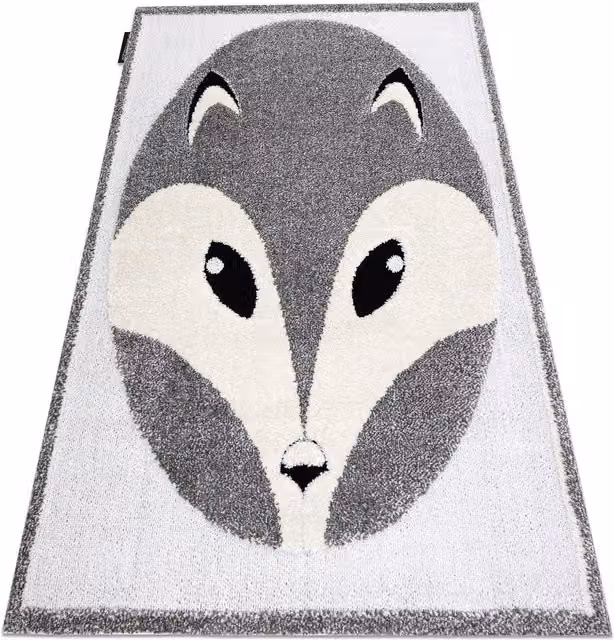 RugsX Modern Grey Animal Children's Rectangular Rug, W: 160 cm, L: 220 cm