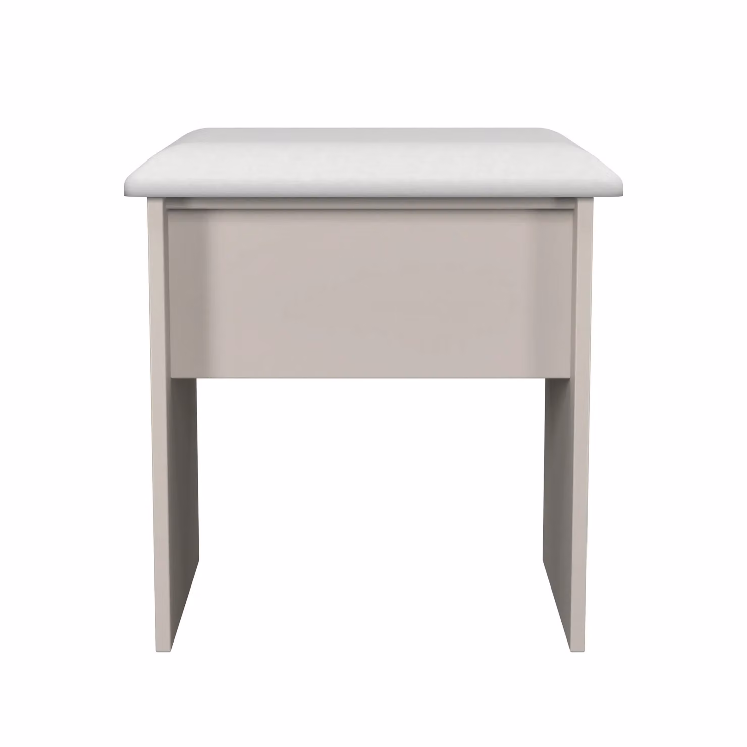 Ready Assembled 2 U Surrey Stool in Taupe with Metal Frame and Fabric Upholstery – 2