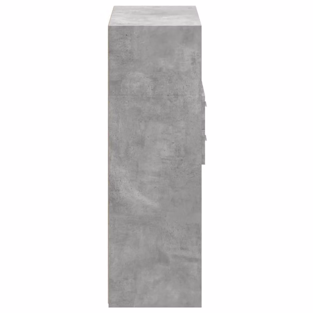 Berkfield Home Highboard in Concrete Grey, W: 80 cm, D: 42.5 cm, H: 124 cm – 3