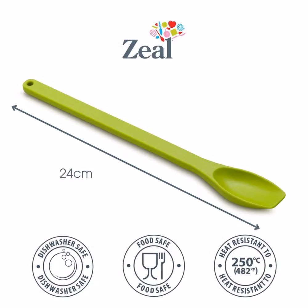 Zeal Silicone Jar and Mayo Spoon in Green, Length: 24 cm – 1