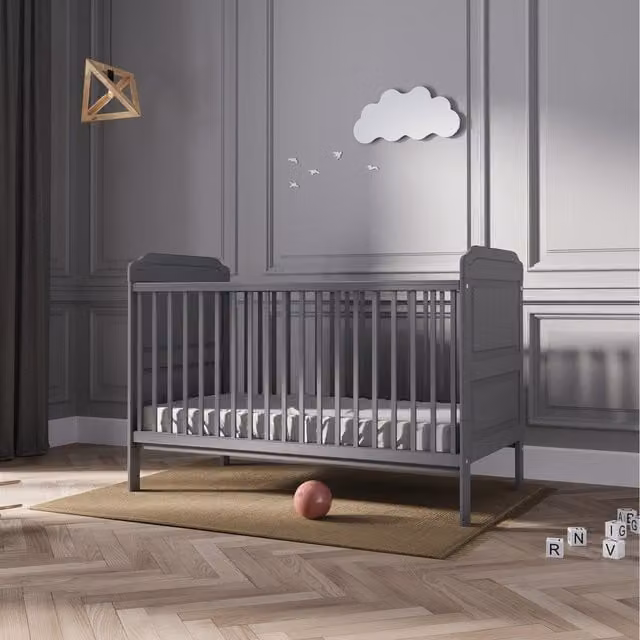 Viculii Classic Baby Cot Bed in Grey