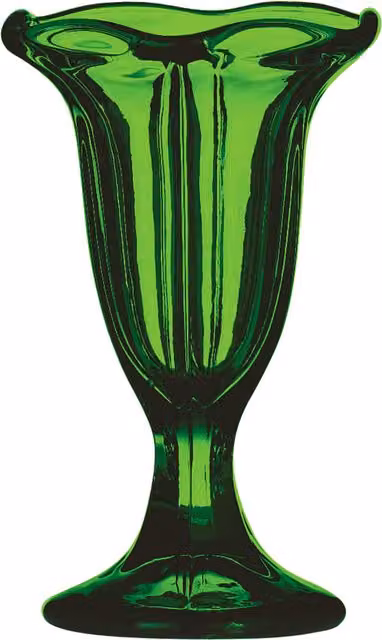 Orsina Green Glass Sundae Dessert Bowl