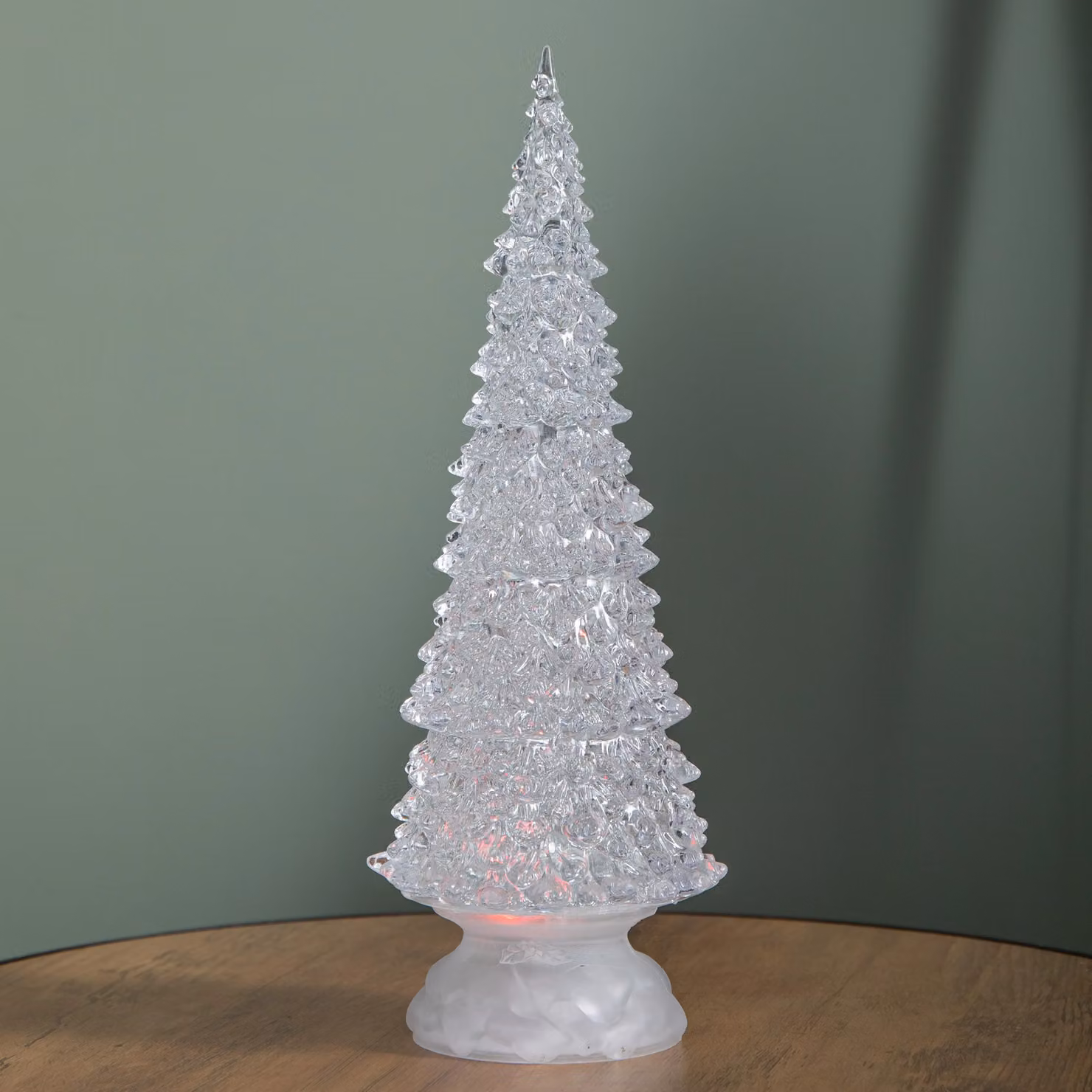 Samuel Alexander 30cm Dual Powered Light Up Christmas Tree Water Spinner with Colour Changing LEDs – 2