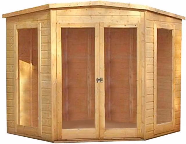 Shires Barclay High Spec Shiplap Summerhouse Garden Sun Room in Brown – 1
