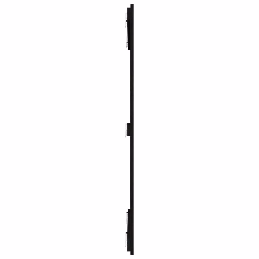 Berkfield Home Black Rustic Solid Pine Wall Mounted Headboard W/D/H: 108 x 3 x 110 cm – 5