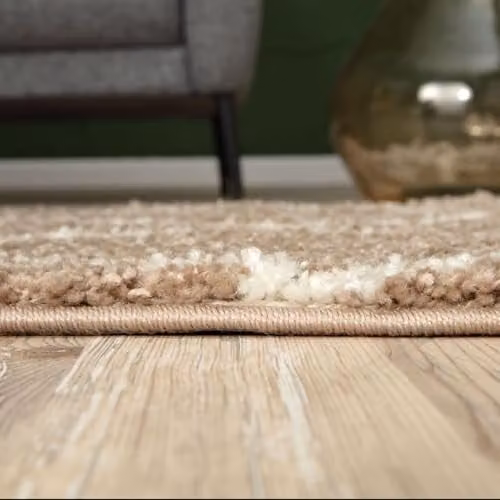 THE RUGS Modern Moroccan Shaggy Area Rug, Beige and White, W: 240 cm, D: 340 cm, H: 30 cm – 3