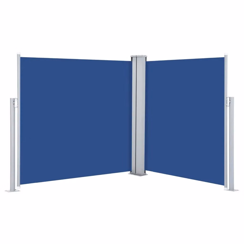 Berkfield Home Blue Retractable Roller Side Awning, W/D/H: 600 x 100 x 100 cm – 2