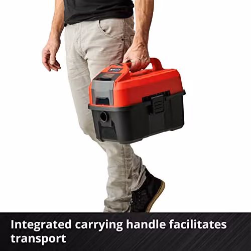 Einhell 18V PXC Cordless Wet and Dry Vacuum Cleaner with Blow Function in Red – 4