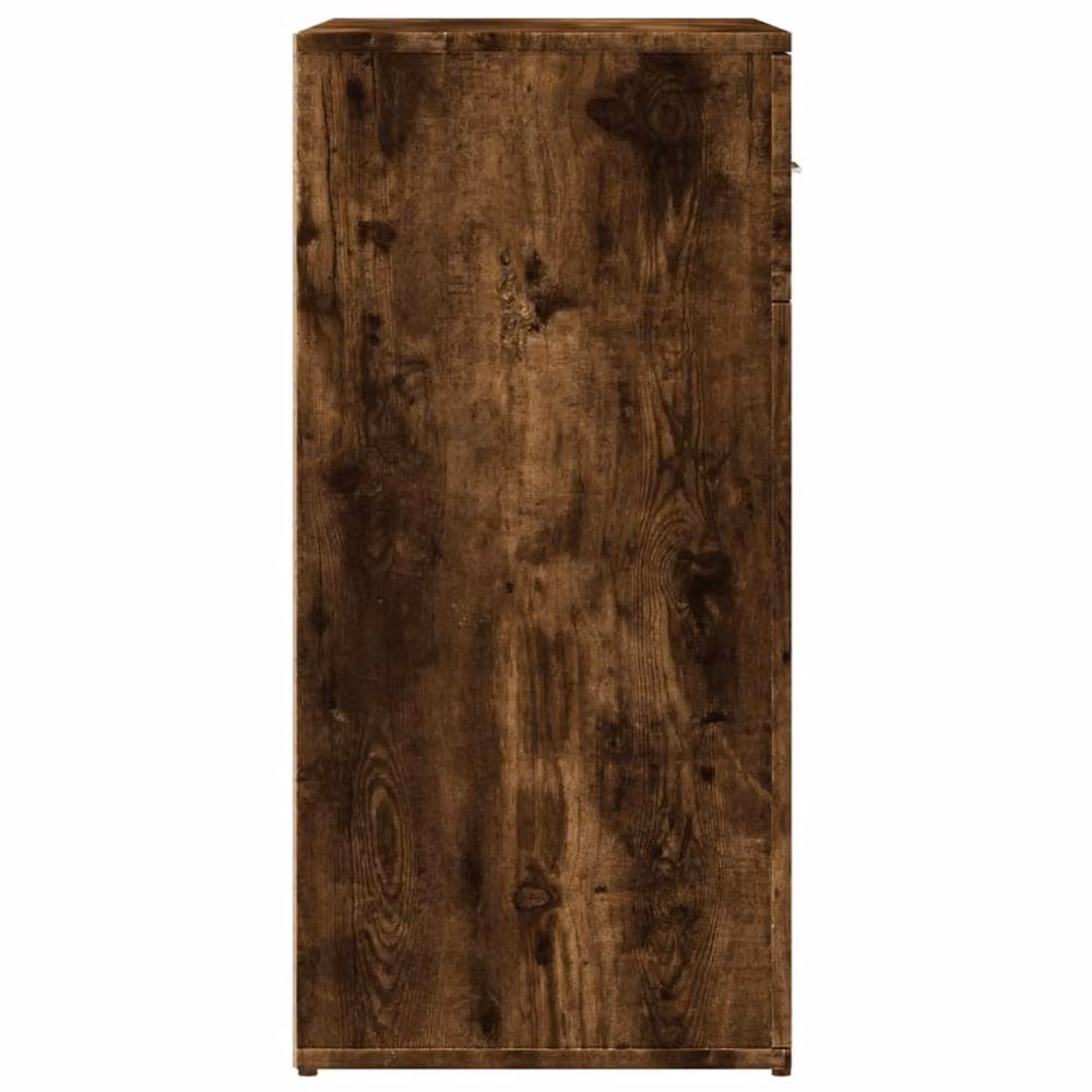 Berkfield Home Smoked Oak Sideboard in Brown, W/D/H: 79 x 38 x 80 cm – 4