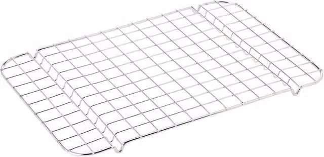 Dexam Supreme Stainless Steel Rectangular Roaster Rack in Silver, W: 40 cm, D: 28 cm
