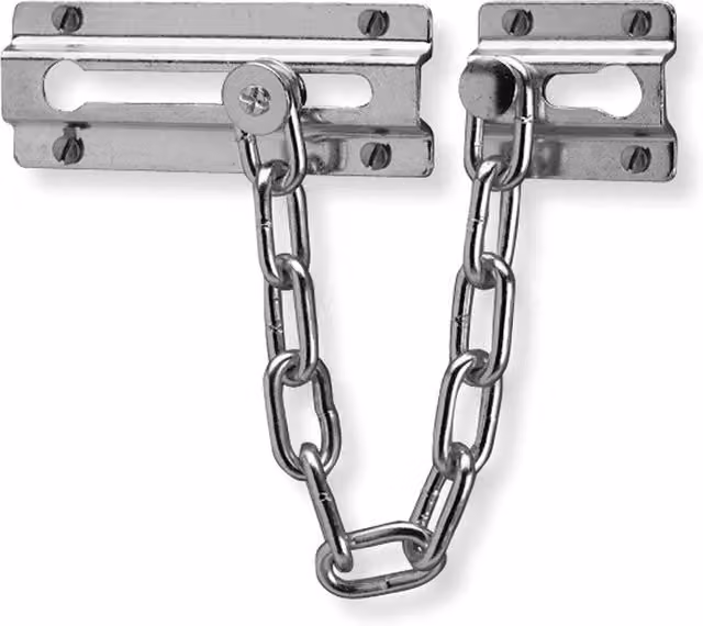 Yale Door Chain Restrictor in Silver
