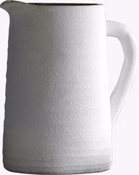 Perch & Parrow Newport Ceramic Tabletop Vase in White, Large