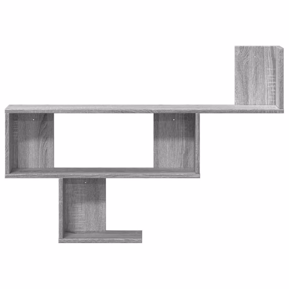 Berkfield Home Wall Shelf in Grey Sonoma, W/D/H: 100 x 15 x 70 cm – 2