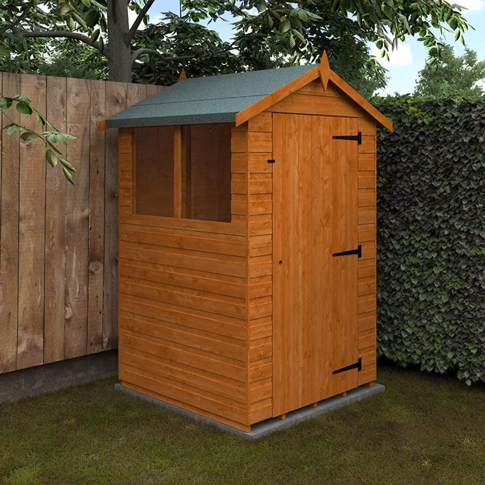 Buttercup Farm Super Apex 12mm Wooden Garden Shed in Burnt Orange – 2
