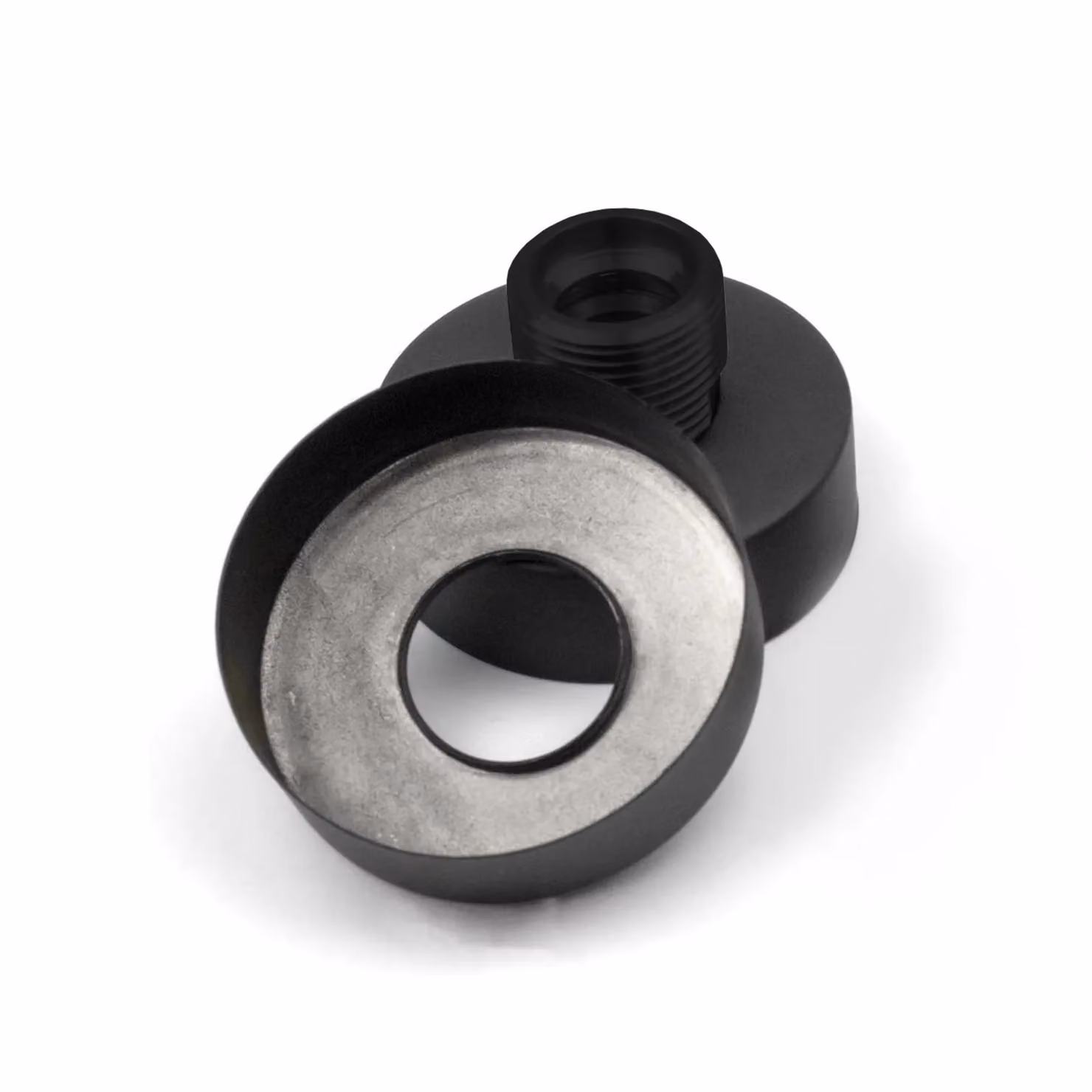 Nes Home Black Round Wall Mounted Fitting Kit for Shower Mixer Valves and Taps – 2